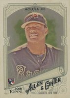 2018 Topps Allen & Ginter #207 Ronald Acuna Jr. Silver Glossy Baseball Card