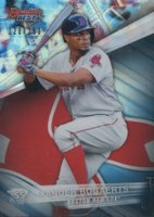 2016 Bowman's Best  #19 Xander Bogaerts Blue Refractor Baseball Card