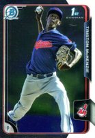 2015 Bowman Draft #96 Triston McKenzie Chrome Baseball Card