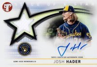 2022 Topps Pristine Slice of A Star Autograph Relics #SSARJH Josh Hader Baseball Card