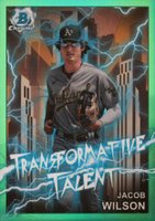 2023 Bowman Draft Transformative Talent #TT17 Jacob Wilson Green Baseball Card
