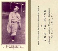 1916 Altoona Tribune #73 Tom Griffith Baseball Card
