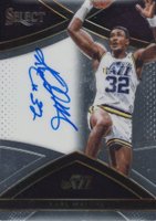 2015 Panini Select Signatures #S-KML Karl Malone Basketball Card