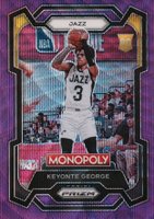 2023 Panini Prizm Monopoly #87 Keyonte George Purple Basketball Card