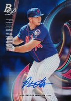 2018 Bowman Platinum Top Prospects #15 Pete Alonso Autograph-Blue Baseball Card