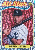 2024 Topps 1989 Topps Baseball All-Star #7 Derek Jeter Foil Baseball Card