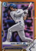 2021 Bowman Draft #BDC47 Bobby Witt Jr. Chrome-Gold Refractor Baseball Card