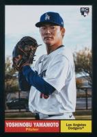 2024 Topps Archives #61 Yoshinobu Yamamoto Black Foilboard Baseball Card