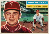 1956 Topps #7 Ron Negray White Back Baseball Card