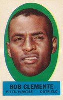1963 Topps Peel-Offs # Roberto Clemente Instruction Back Baseball Card