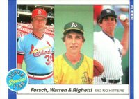 1984 Fleer #639 1983 No Hitters Baseball Card