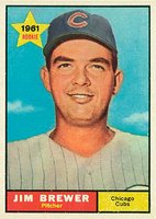 1961 Topps #317 Jim Brewer Baseball Card