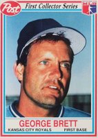 1990 Post Cereal #4 George Brett Baseball Card