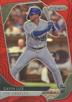 2020 Panini Select #170 Gavin Lux Red Prizm Baseball Card