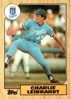 1987 Topps Tiffany #223 Charlie Leibrandt Baseball Card
