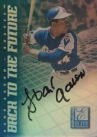 1998 Donruss Elite Back to the Future #5 Hank Aaron/Jose Cruz Jr Autograph Baseball Card