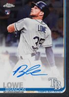 2019 Topps Chrome Rookie Autographs #RA-BL Brandon Lowe Baseball Card