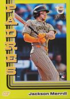 2024 Topps Brooklyn Collection #19 Jackson Merrill Chartreuse Baseball Card