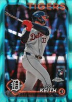 2024 Topps Chrome #2 Colt Keith Aqua Lava Refractor Baseball Card