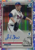 2020 Bowman Draft 1st Edition Chrome Autographs #CDAJS Jared Shuster Baseball Card