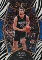 2021 Panini Select #120 Franz Wagner Zebra Prizm Basketball Card