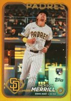 2024 Topps Update #US169 Jackson Merrill Gold Rainbow Foil Baseball Card