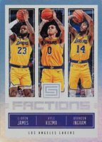 2018 Panini Status Factions #14 Brandon Ingram/Kyle Kuzma/LeBron James Basketball Card