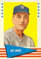 1961 Fleer #118 Joe Judge Baseball Card