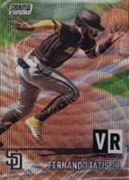 2021 Topps Stadium Club Chrome Virtual Reality #VR3 Fernando Tatis Jr. Wave Refractor Baseball Card