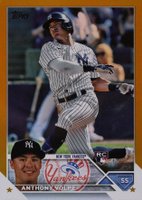 2023 Topps #460 Anthony Volpe Gold Foil Baseball Card