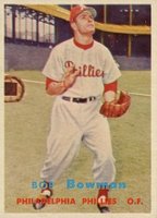1957 Topps #332 Bob Bowman Baseball Card