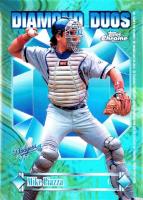 1997 Topps Chrome Diamond Duos #DD8 Hideo Nomo/Mike Piazza Refractor Baseball Card