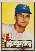 1952 Topps #180 Charley Maxwell Cream back Baseball Card