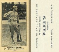1916 Wares #162 Ernie Shore Baseball Card