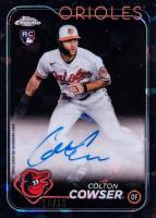 2024 Topps Chrome Sapphire Update Series Chrome Sapphire Autographs #CC Colton Cowser Black Baseball Card