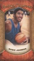 2014 Goodwin Champions #123 Magic Johnson Canvas Mini Basketball Card