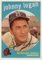 1959 Topps #225 Johnny Logan Baseball Card