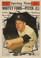 1961 Topps #586 Whitey Ford All-Star Baseball Card