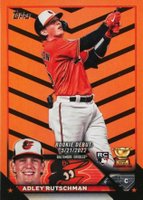 2023 Topps Update #US180 Adley Rutschman Orange & Black Foil Baseball Card