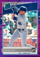 2020 Panini Donruss Optic #44 Gavin Lux Pandora Purple Baseball Card
