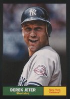 2024 Topps Archives #55 Derek Jeter Black Foilboard Baseball Card