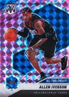 2020 Panini Mosaic #292 Allen Iverson Camo Pink Basketball Card