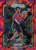 2023 Panini Prizm #141 Scoot Henderson Red Ice Basketball Card
