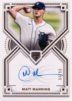 2022 Topps Definitive Definitive Rookie Autographs #MM Matt Manning Baseball Card