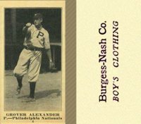 1916 Burgess-Nash Co. #4 Grover Alexander Baseball Card