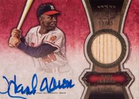 2012 Topps Five Star Autograph Relics #HA Hank Aaron Gold Baseball Card