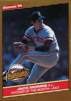1986 Donruss Highlights #27 Jack Morris Baseball Card