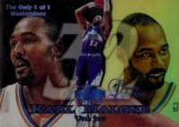 1998 Flair Showcase Legacy Collection  #39M Karl Malone Row 1-Masterpiece 1/1 Basketball Card