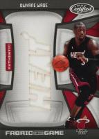 2009 Panini Certified Fabric of the Game #FOGDW Dwyane Wade Team Die-Cut Basketball Card