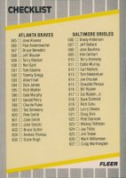 1989 Fleer #660 Checklist (585-660) Baseball Card